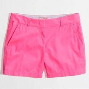 J. Crew Factory Broken-In Chino Shorts in Neon Dahlia